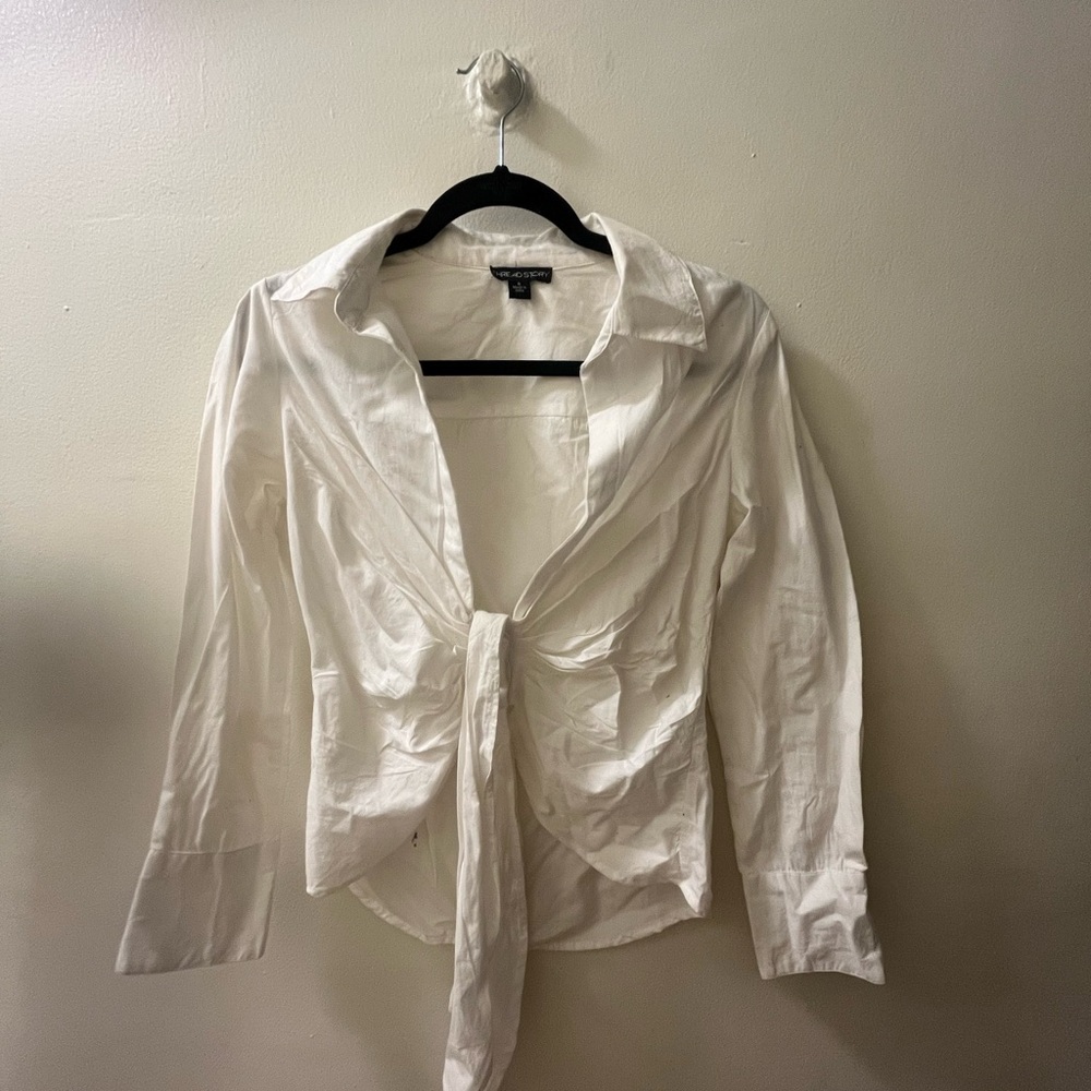 Women's White Button Down Shirt